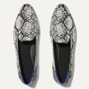 ROTHY’S Almond Loafer in Python (Black and White Print) Women's Flats